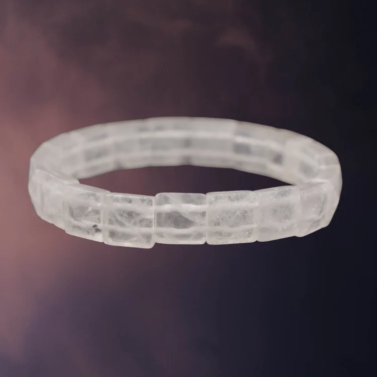 Crystal Quartz Oval Faceted Bracelet